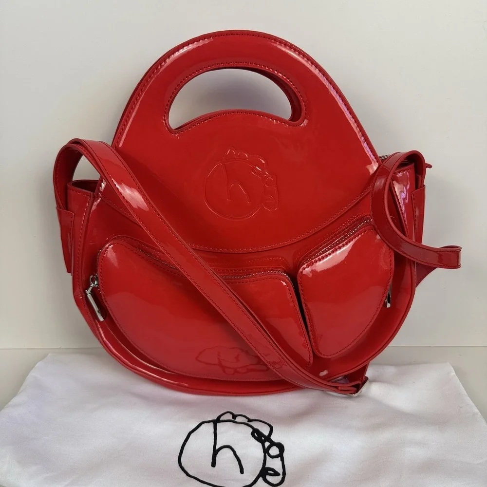 Homage Year Abundant Ova Manifestation Bag Romance Red Crossbody Shoulder Tote
